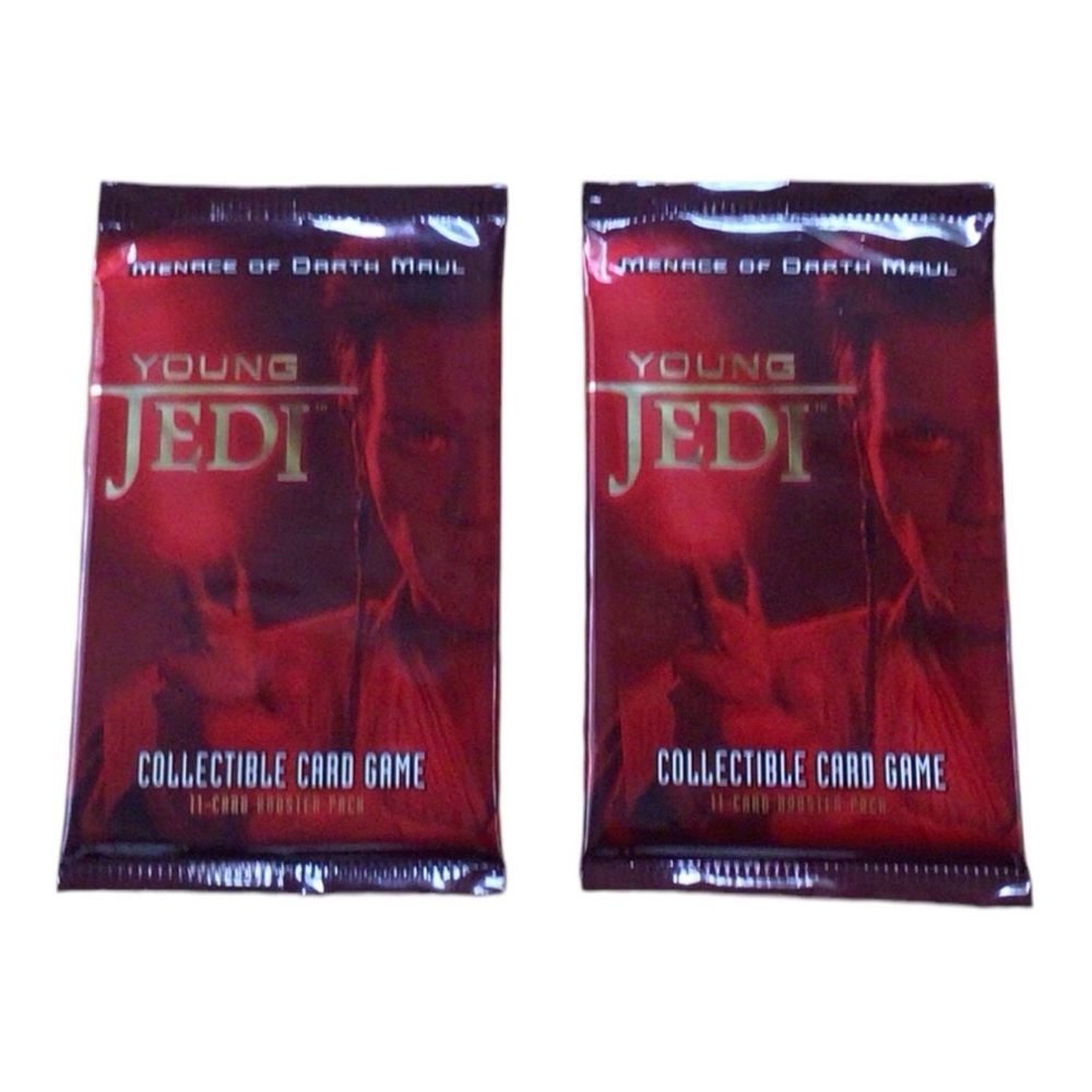 New 2- packs young Jedi Collectible card game 11- card booster pack